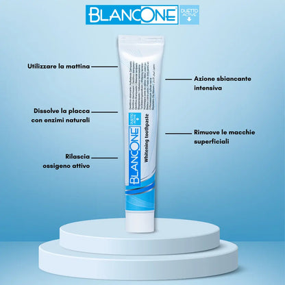 BlancOne® Duetto Dentifricio Sbiancante con Enzimi Naturali e Principi Attivi - BlancOne®