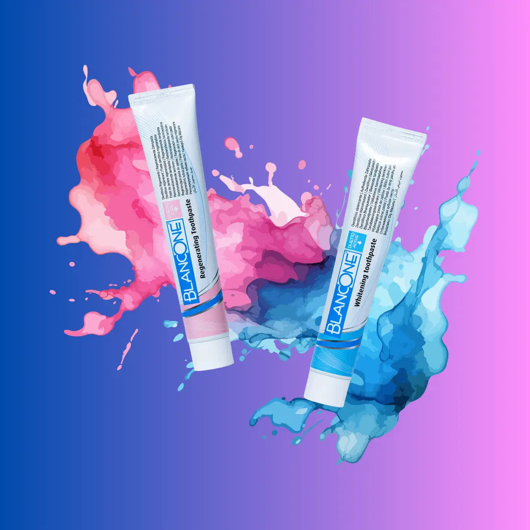 BlancOne® Duetto Dentifricio Sbiancante con Enzimi Naturali e Principi Attivi - BlancOne®